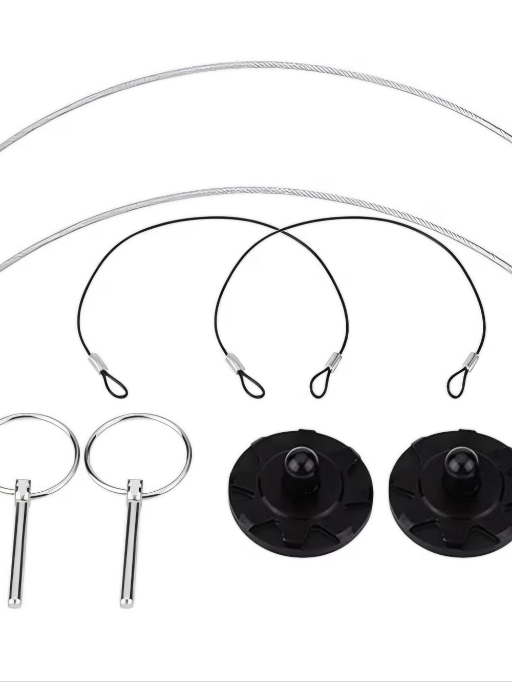 2x Universal Car Rear Trunk Lid Lock Cable Kit